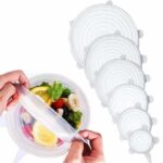 6 Couvercles En Silicone Alimentaire Elastique – Image 5