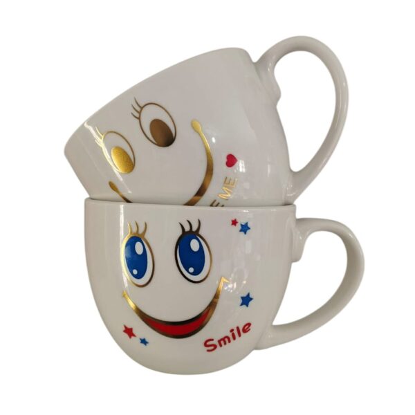 Lot de 2 mug couple 350 ml en céramique