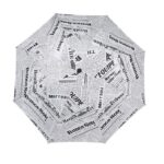 Parapluie pliant automatique motif journal – Image 5