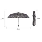 Parapluie pliant automatique motif journal – Image 2
