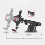Support de téléphone 4 en 1 à ventouse pour tableau de bord et pare-brise de voiture – Image 7