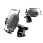 Support de téléphone 4 en 1 à ventouse pour tableau de bord et pare-brise de voiture – Image 8