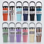 Tasse isotherme avec couvercle et paille VACUUM