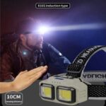 Lampe frontale à capteur COB modèle HX-816S – Image 11