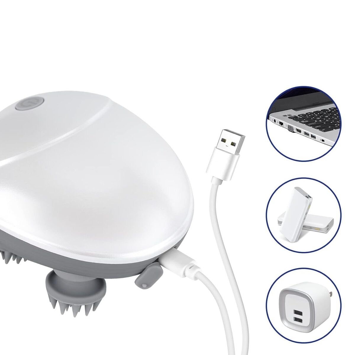 Masseur électrique pour cuir chevelu avec 4 têtes – Image 6