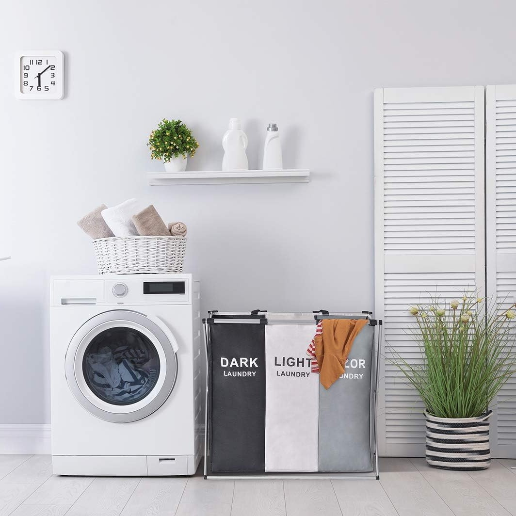 Panier-linge-trois-pièces-pliable-promodeal-tunisie-cuisine-salle-de-bain-4 Panier à linge trois pièces – Image 2