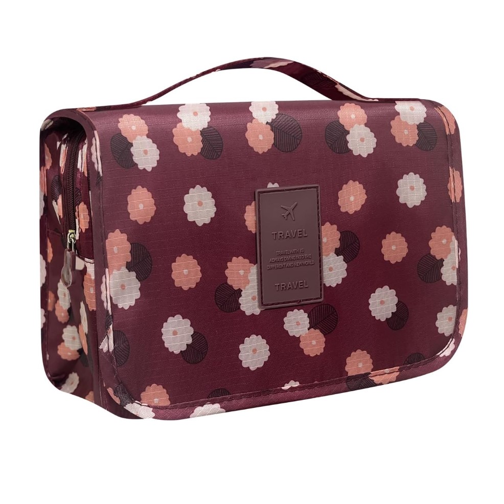 Trousse-Toilette-Femme-Voyage-Maquillage-Rouge-promodeal-tunisie-4 Trousse de Toilette Femme – Image 2