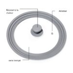 Couvercle Universel en Verre avec Bord en Silicone 3 Tailles GM – Image 3