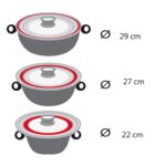 Couvercle Universel en Verre avec Bord en Silicone 3 Tailles GM – Image 6