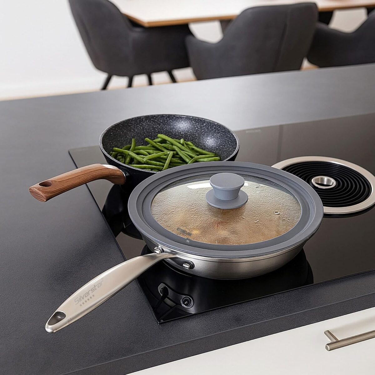 Couvercle Universel en Verre avec Bord en Silicone 3 Tailles GM – Image 8