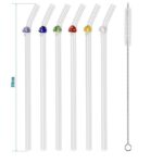 Lot de 6 pailles en verre borosilicate transparentes – Image 5