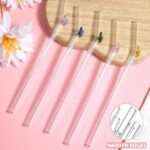Lot de 6 pailles en verre borosilicate transparentes – Image 11