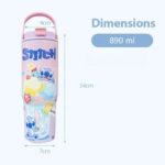 Tasse isotherme en acier inoxydable Stitch rose – Image 2