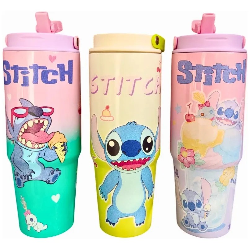 mug-stitch-rose-cadeau-université-promodeal-tunisie-mauve-tasse-thermos-acier-inoxydable-jaune-3 Tasse isotherme en acier inoxydable Stitch rose – Image 4
