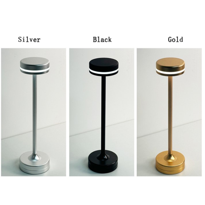 veuilleuse-table-chambre-tactile-maison-décoration -tunisie-doré-rechargeable6& Lampe de table tactile LED rechargeable – Image 2