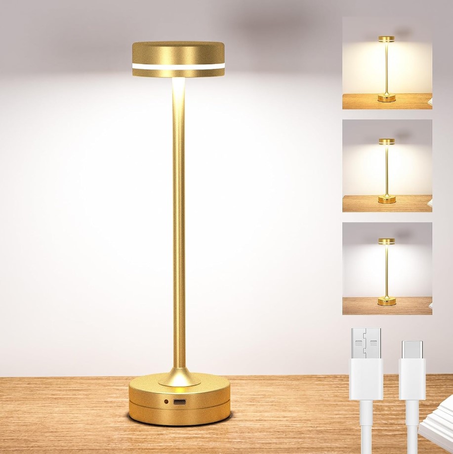 veuilleuse-table-chambre-tactile-maison-décoration -tunisie Lampe de table tactile LED rechargeable – Image 1