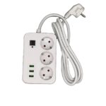Multiprise 3 Portes Ac+3USB Chargeur 2 Mètres – Image 6
