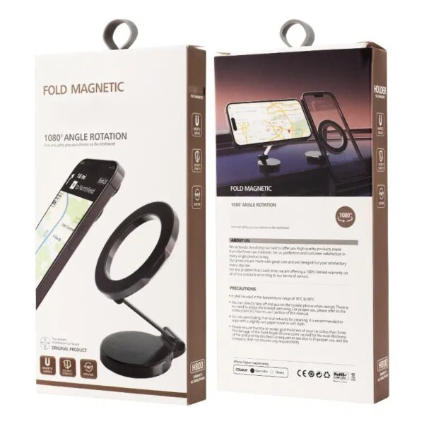 Support magnétique 360 degrés, pour voiture