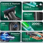 Tondeuse à cheveux professionnelle rechargeable VGR V-996 – Image 3