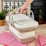 Panier en silicone pliable avec table pour camping  24 L – Image 2