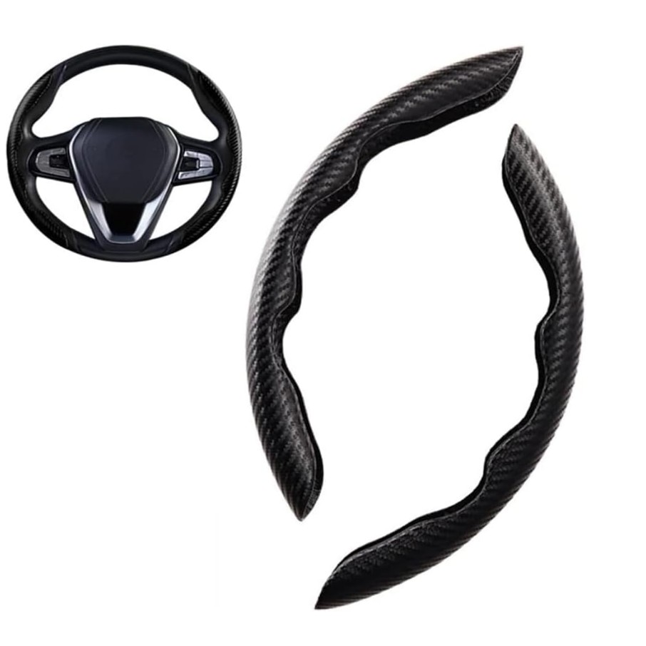 Housse-volant-voiture-Mercedes-Benz-Accessoires-auto-universelle-antidérapante-respirante-promodeal-tunisie-2 Housse de volant pour voiture antidérapante en fibre de carbone – Image 1