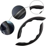 Housse de volant pour voiture antidérapante en fibre de carbone – Image 4