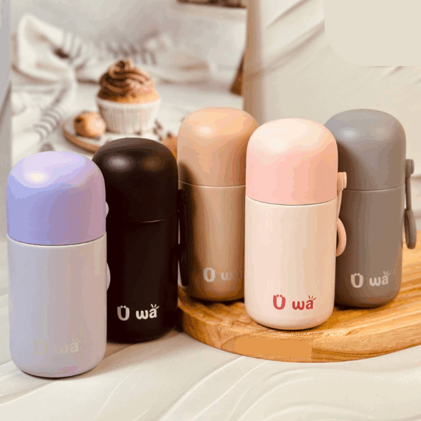 Thermos Minimaliste 180 ml en Acier Inoxydable – Compact & Isotherme