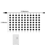 Guirlande Rideau lumineuse pour la maison 3 m -80 LED-8 modes – Image 4
