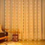 Guirlande Rideau lumineuse pour la maison 3 m -80 LED-8 modes – Image 5