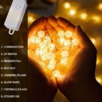 Guirlande Rideau lumineuse pour la maison 3 m -80 LED-8 modes – Image 6