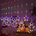 Guirlande lumineuse LED en forme d'étoile et de sapin – Image 2