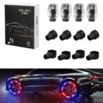 Lot de 4 ampoules lumineuses pour pneus de voiture – Image 3