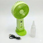 Mini ventilateur rechargeable brumisateur avec support telephone – Image 4
