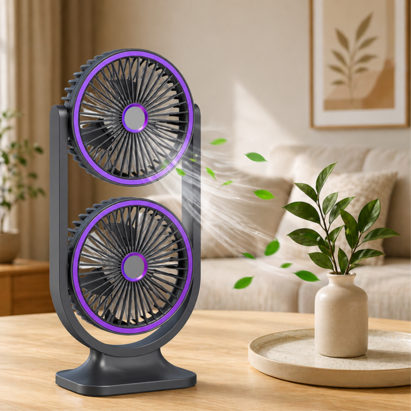 ventilateur supérposé