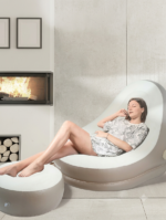Fauteuil Gonflable Ultra Lounge avec Repose-Pieds