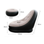 Fauteuil Gonflable Ultra Lounge avec Repose-Pieds – Image 3