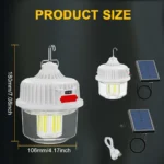 Lampe de Camping Solaire LED Portable – Image 2