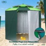 Parasol de Plage avec Rideau