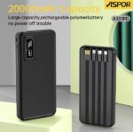 Power Bank 20000 mAh 22.5W –  Câbles Intégrés 4-en-1 – Image 2