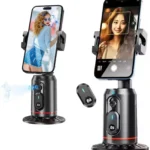 Support Téléphone Rotatif 360° avec Suivi Automatique de Visage