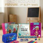 Pack Rentrée Scolaire 1ère & 2ème Année Primaire – Kit Complet Cahiers + Trousse 33 Piéces