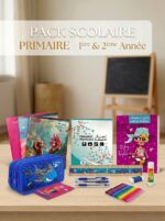 Pack Rentrée Scolaire 1ère & 2ème Année Primaire – Kit Complet Cahiers + Trousse 33 Piéces