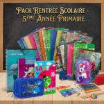 Pack Rentrée Scolaire 5ème Année Primaire – Kit Complet Cahiers+Trousse 33 Piéces