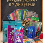 Pack Rentrée Scolaire 6ème Année Primaire – Kit Complet Cahiers + trousse 33 Piéces