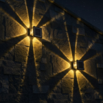 Applique Murale Solaire Carrée 6 LED Tricolore  YC-SW2801-6 – Image 2