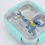 Boîte à Lunch Enfant en Inox Compartimentée avec Couverts (Motifs Dessins Animés)