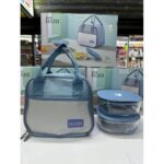 Ensemble Repas Isotherme : Sac Lunch Bag + 2 Boîtes en Verre