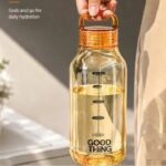 Gourde Graduée Transparente avec Poignée (610 ml)