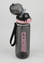 Gourde de Sport Graduée "Calorie" avec Paille & Dragonne