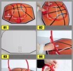 Grand Panneau de Basket Mural 80 x 60 cm – Panier & Filet Inclus – Image 2